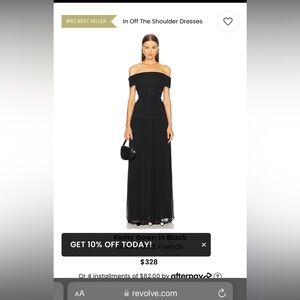 Revolve off the shoulder gown